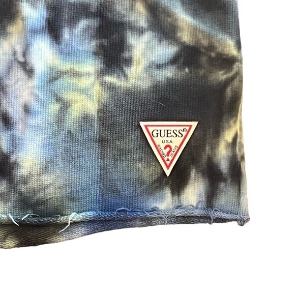 Guess Tie Dye Shorts Mens Size Medium Cotton French Terry Drawstring Waist - Picture 6 of 9